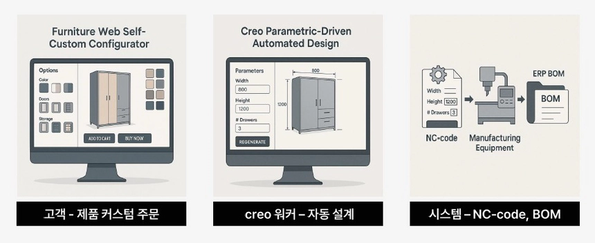 PLM 2차 프로젝트 자동화 체계 PLM 2차 프로젝트 자동 모델링 체계 다이어그램